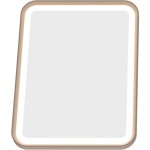 LUSTRO LED 55x75 cm, CAPPUCINO MAT PATARA CREAVIT 