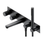  Bateria wannowa 5-otworowa podtynkowa antracyt CONTOUR 