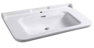 Umywalka  RETRO 120x55 cm  podwieszana, biała WALDORF  