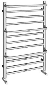 Grzejnik łazienkowy 500x800 mm, 180W, 3 wieszaki, CHROM
