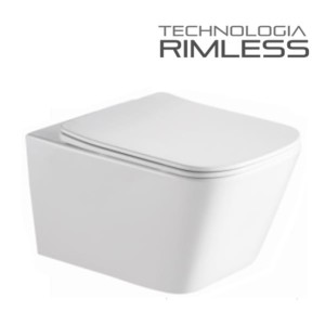 MISKA WC RIMLESS 51x34,5x34 cm  +DESKA SLIM 