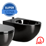 BIDET PODWIESZANY VERA 49x36x31,5 cm czarny / WYSYŁKA 24H