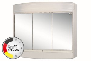 Szafka z lustrem 60x53x18cm oświetleniem i gniazdkiem ,  Topas Eco - Wysoka jakość
