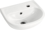 Mała umywalka 35x29 cm podwieszana biała OVAL CREAVIT