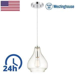 Lampa loft ze szklanym kloszem, wysokośc do 151cm, średnica 23cm  / WYSYŁKA 24H