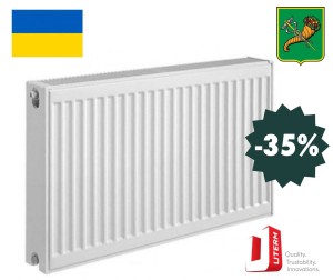 Grzejnik płytowy z podłączeniem bocznym Compact TYPE22 600x800x102 mm, biały  -35%
