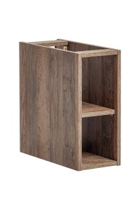 Regał dolny santa fe oak o szerokości 20 cm z dwoma półkami w kolorze dębu vintage.
