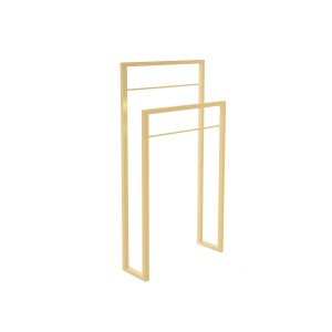 WIESZAK LOFT 50x90x25 cm NA RĘCZNIKI  DO POSTAWIENIA  , ZŁOTY PÓŁMAT 