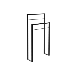 WIESZAK LOFT 50x90x25 cm NA RĘCZNIKI  DO POSTAWIENIA  , CZARNY MAT  