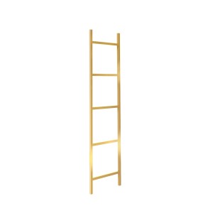 WIESZAK DRABINKA LOFT 50x150x2 cm NA RĘCZNIKI  DO POSTAWIENIA  ,ZŁOTY  PÓŁMAT