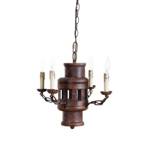 ŻYRANDOL Z ŻELAZA 15,5 "H, 60W , INDUSTRIAL  CREATIVE HOME