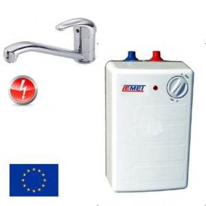 Podumywalkowy ogrzewacz wody 5L, Elektryczny, Regulacja temperatury +bateria zlewozmywakowa