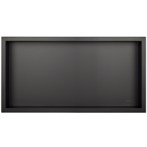 Półka wnękowa z kołnierzem 60x30x10 cm prostokąt stal nierdzewna, Box One czarny
