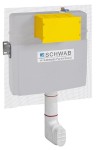 Spłuczka podtynkowa do zabudowy ciężkiej, DN110 SCHWAB SET WC 199 SLIM
