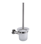 Szczotka do WC wisząca 36,6 cm nikiel/szkło ,MODERN PROJECT