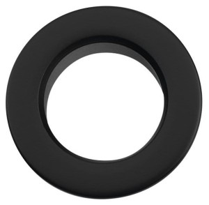 ROZETKA / maskownica przelewu umywalki / plastik 32mm, czarny