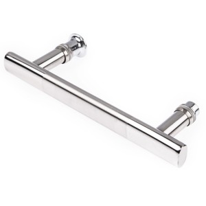 UCHWYT DRZWI  dwuotworowy do kabin rozstaw 14,5 cm,chrom   