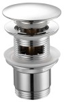 Korek umywalkowy  z odpływem 5/4“ klik- klak wys. 30-45 mm, chrom