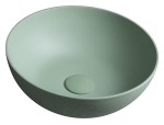 Umywalka betonowa 39x14 cm z korkiem , Zielony FORMIGO 