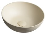 Umywalka betonowa 39x14 cm z korkiem , żółty FORMIGO 