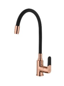 Bateria kuchenna 35 cm  Z ELASTYCZNĄ WYLEWKĄ CZARNY / ROSE GOLD  MAGIC 