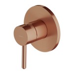 Bateria prysznicowa podtynkowa 11x11cm, miedź szczotkowana Y