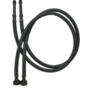 Wąż przyłączeniowy 40 CM W OPLOCIE DO BATERII FI 8MM 3/8X10/L-50 N-W L-400 CZARNY