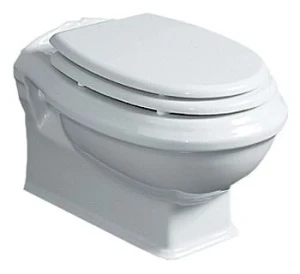 Miska WC retro rimless z deską 51X36,5CM ,podwieszana  biała ARCADE