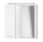  Szafka z lustrem i oświetleniem LED 60x60x14cm lewa, ZOJA / KERAMIA FRESH biała 