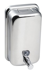 Dozownik 100x150x105 mm płynnego mydła 400 ml, stal nierdzewna polerowana
