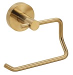 Uchwyt na papier toaletowy bez osłony 140x95x90 mm, wiercenie/klejenie, złoty mat X-ROUND GOLD 