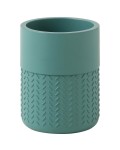 Kubek na szczoteczki do zębów 75x105x75 mm  zielony /bambus THEA 