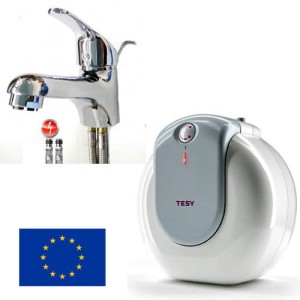 Elektryczny podgrzewacz wody pod zlew, bojler, 10L 1500 W +bateria umywalkowa