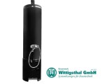 Bojler na drewno 100L /7kW RUSTIKAL 152x38x38 cm z baterią,  ZW100 czarny Wittigsthal