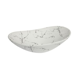 Umywalka nablatowa Anto 61x36x15 cm, imitacja białego marmuru