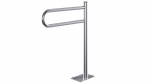 Uchwyt łazienkowy podłogowy dla osób niepełnosprawnych 60 cm/Ø 32 mm /120kg , stal nierdzewna połysk