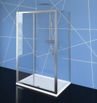 Kabina prysznicowa 100x80+190 cm/ 6mm  trójścienna L/P, chrom  EASY LINE 