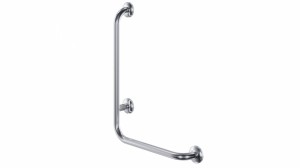 Uchwyt łazienkowy 50x70 cm/ Ø 32 mm/180kg niepełnosprawnych kątowy ścienny prawy typu L stal nierdzewna