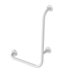 Poręcz kątowa lewa 60x40cm Ø 32 mm/180 kg,  biała