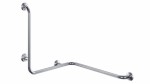 Uchwyt wannowo prysznicowy kątowy prawy 70x61x75 cm/Ø 32 mm /180kg , stal nierdzewna połysk