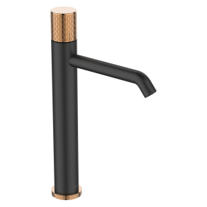 Bateria umywalkowa wysoka  31,2 cm czarny/rose gold MOONLIGHT