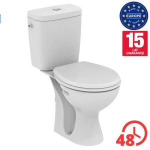 Kompakt WC  2,5/4,5 L odpływ poziomy + deska soft-close E405501 VIDIMA, 15 LAT GWARANCJI