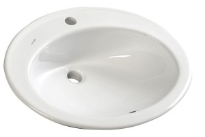  Umywalka ceramiczna wpuszczana w blat 58x46cm, biała CREAVIT TROPICO