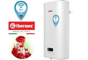 Pionowy bojler slim ,,uczący się" 50L (43L ) sterowany aplikacją Wi-Fi , biały Thermex IF Comfort  