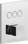 Bateria podtynkowa 3-drożna z CPBOX Elle chrom 
