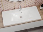 Umywalka z lanego marmuru 100 x 45 cm  ROSTRIKS UNO 1 Miraggio