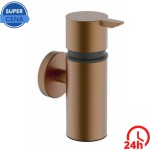 Dozownik do mydła  14 cm/90 ml  do zawieszenia , szczotkowana miedź Alonzo / WYSYŁKA 48H
