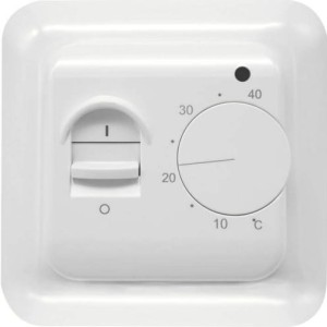 STEROWNIK TEMPERATURY  manualny podtynkowy  ~230 V , 50 Hz  86x86x 50 mm Grand Meyer®MST-1 biały