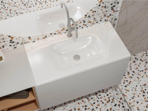 Umywalka z lanego marmuru 90 x 45 cm JESSEL 900 Miraggio