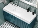 Umywalka 120 x 46 cm lewa z blatem ścienna/nablatowa VIOLA 1200 L Miraggio 